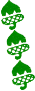 The three acorns design